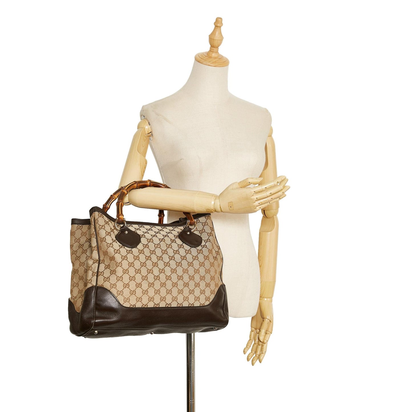 Gucci Bamboo GG Canvas Diana (SHG-z4bsLw)