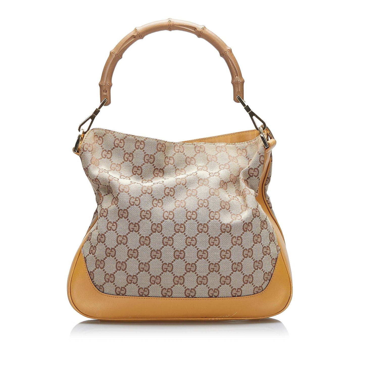 Gucci Bamboo GG Canvas Web Satchel (SHG-BEtU6T)
