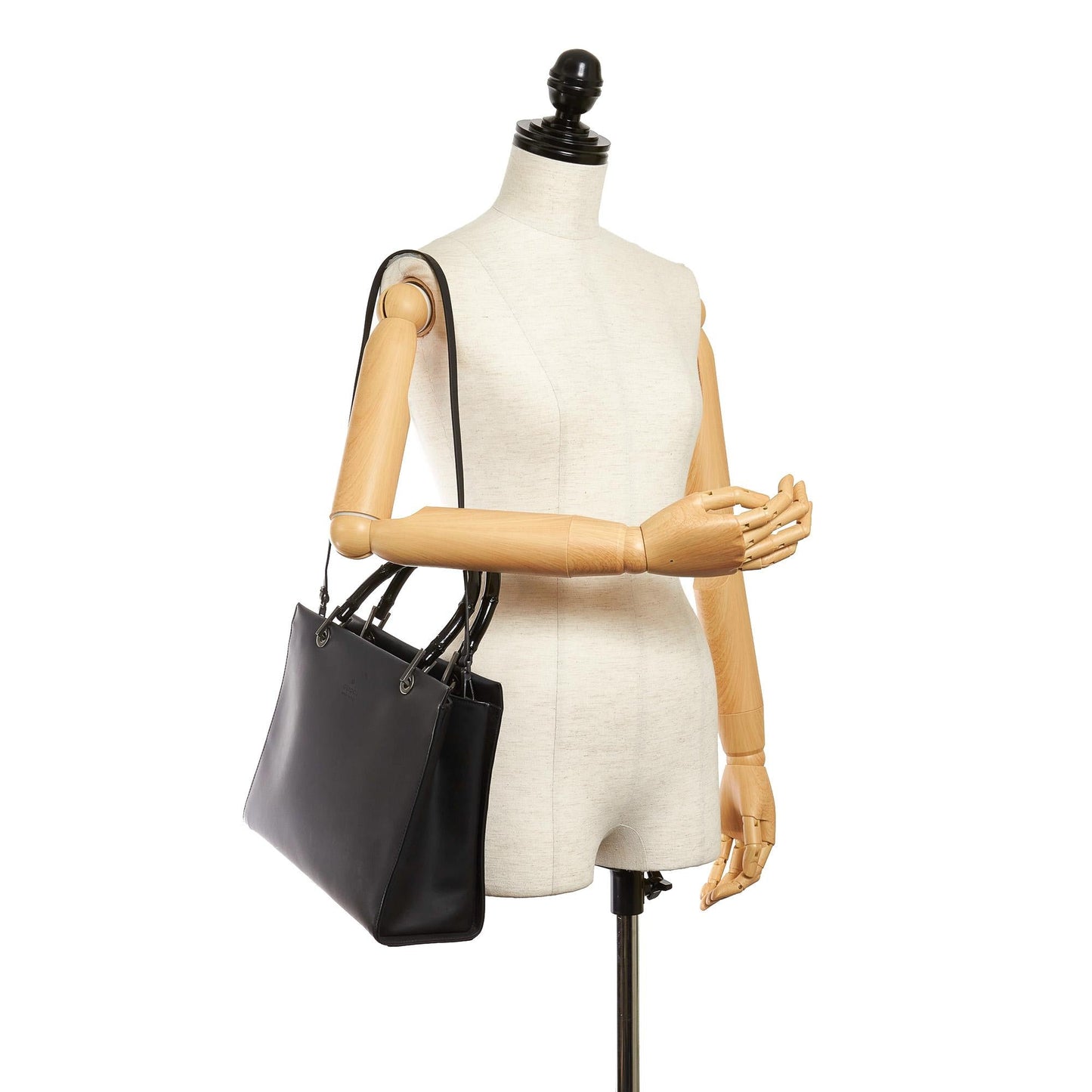 Gucci Bamboo Leather Satchel