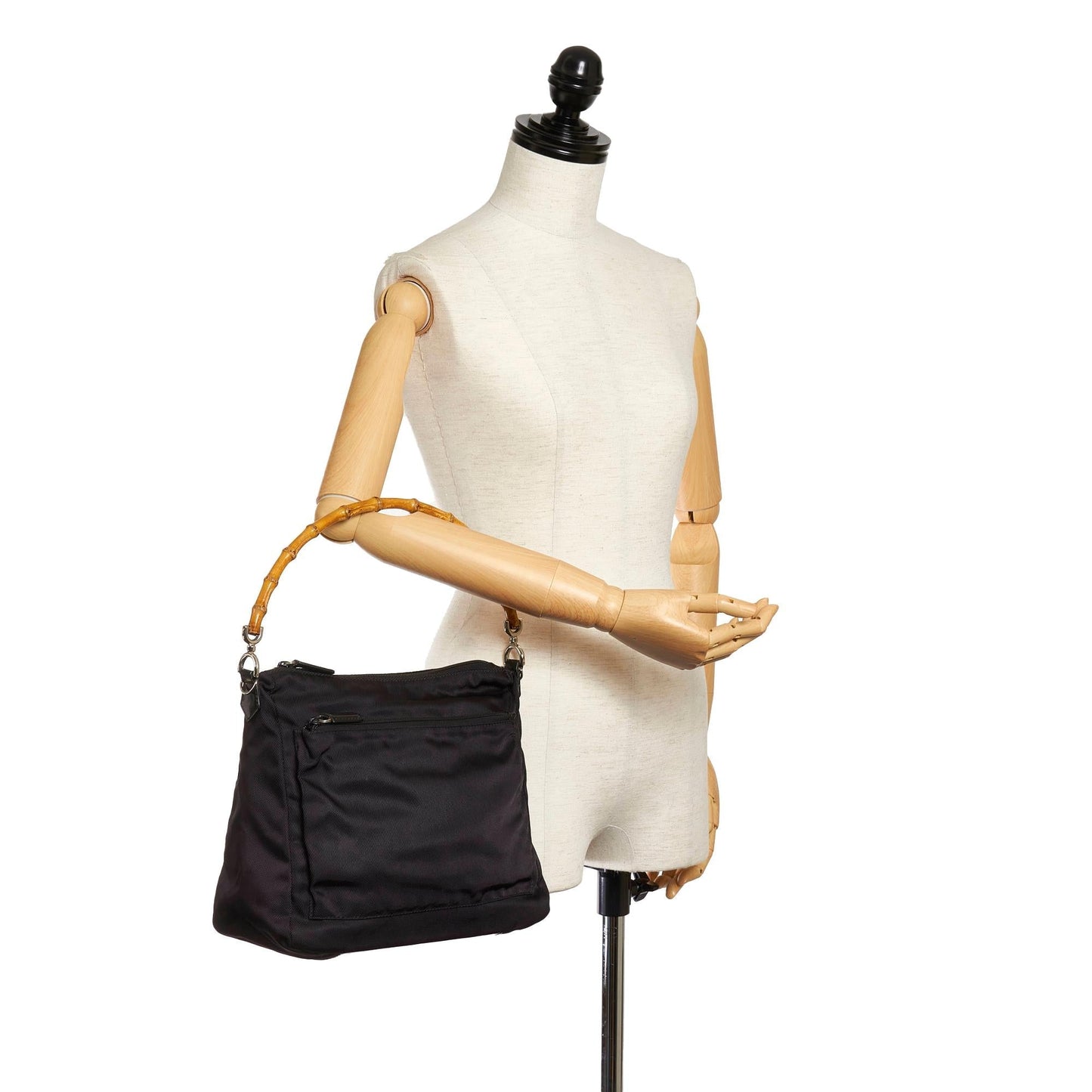 Gucci Bamboo Nylon Handbag