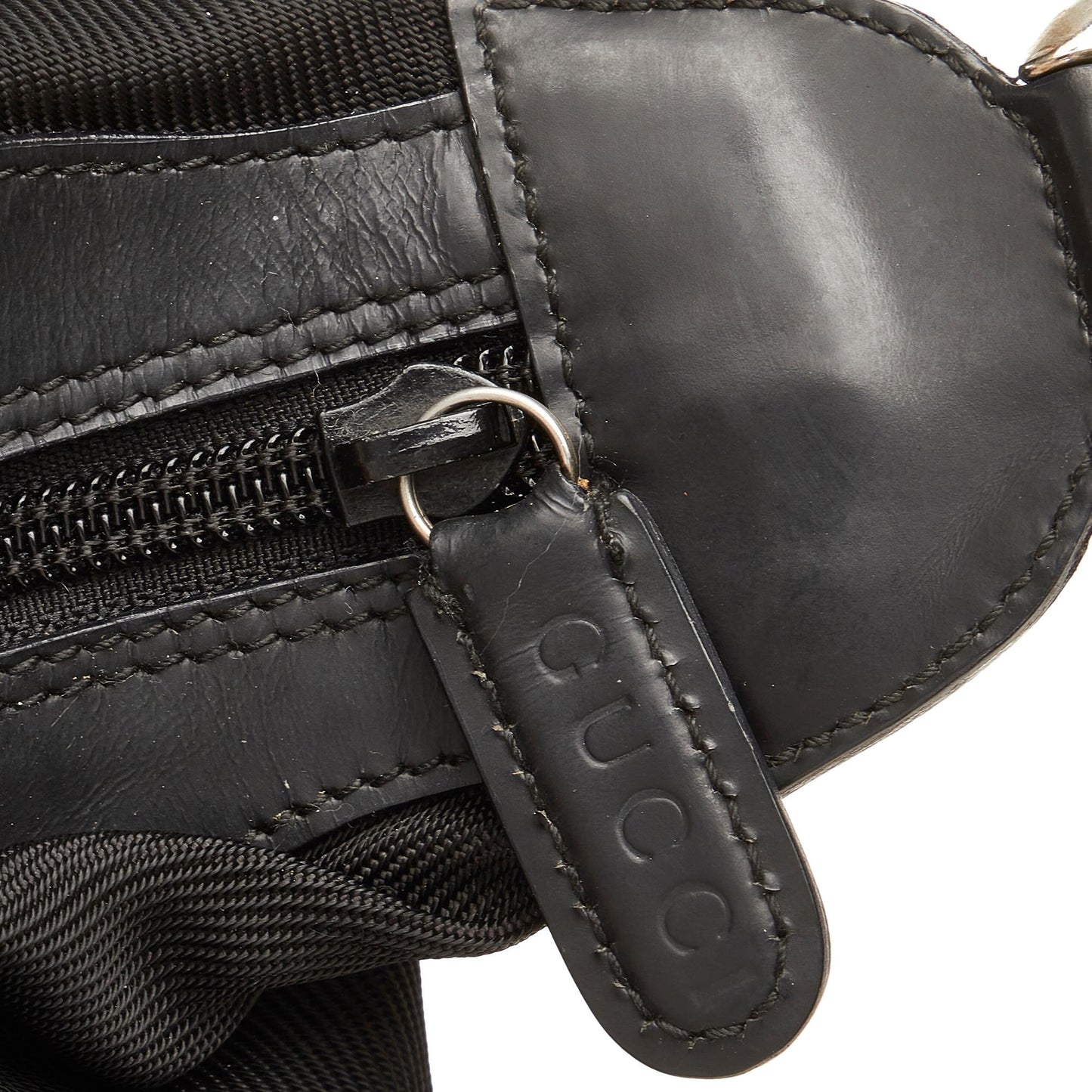 Gucci Bamboo Nylon Shoulder Bag