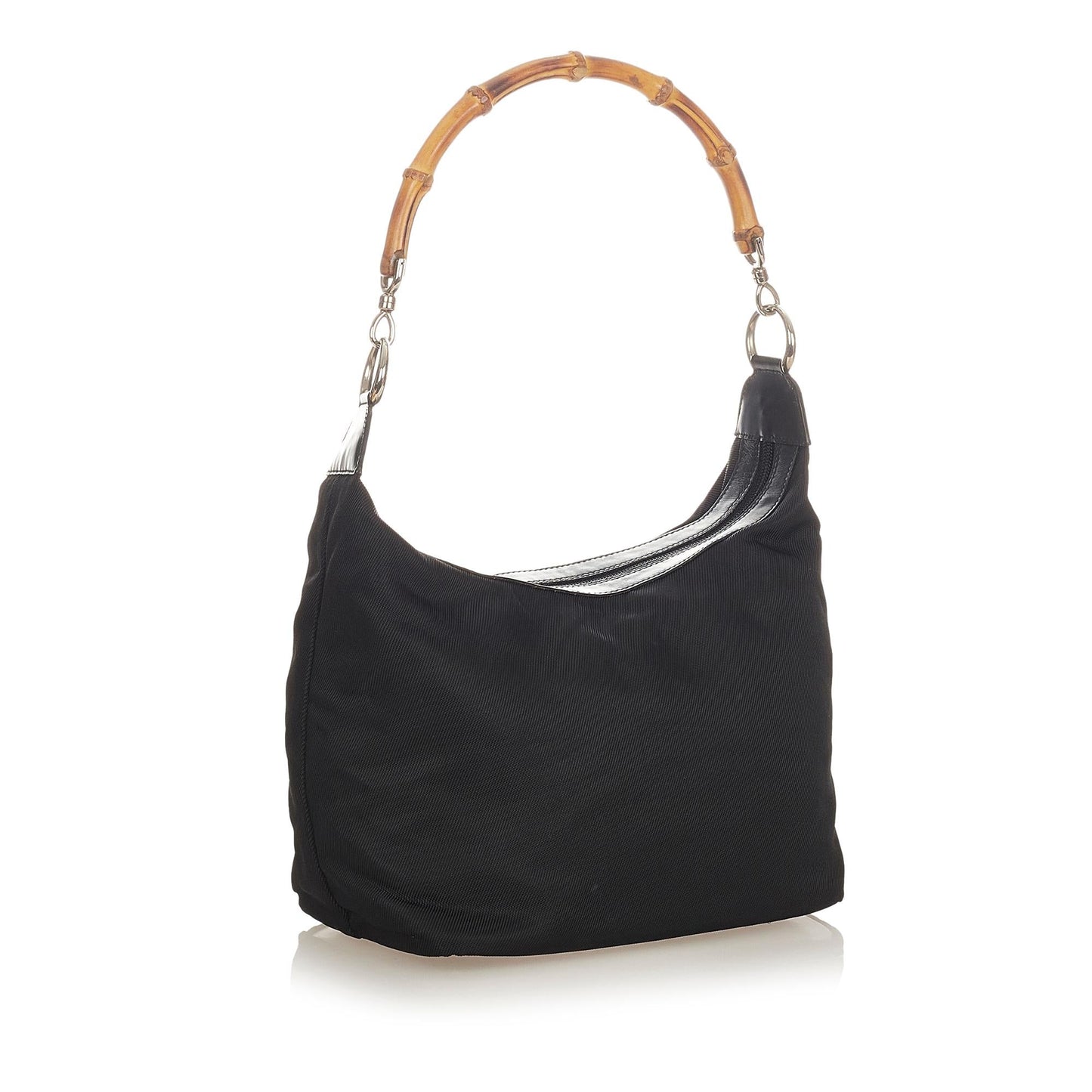 Gucci Bamboo Nylon Shoulder Bag