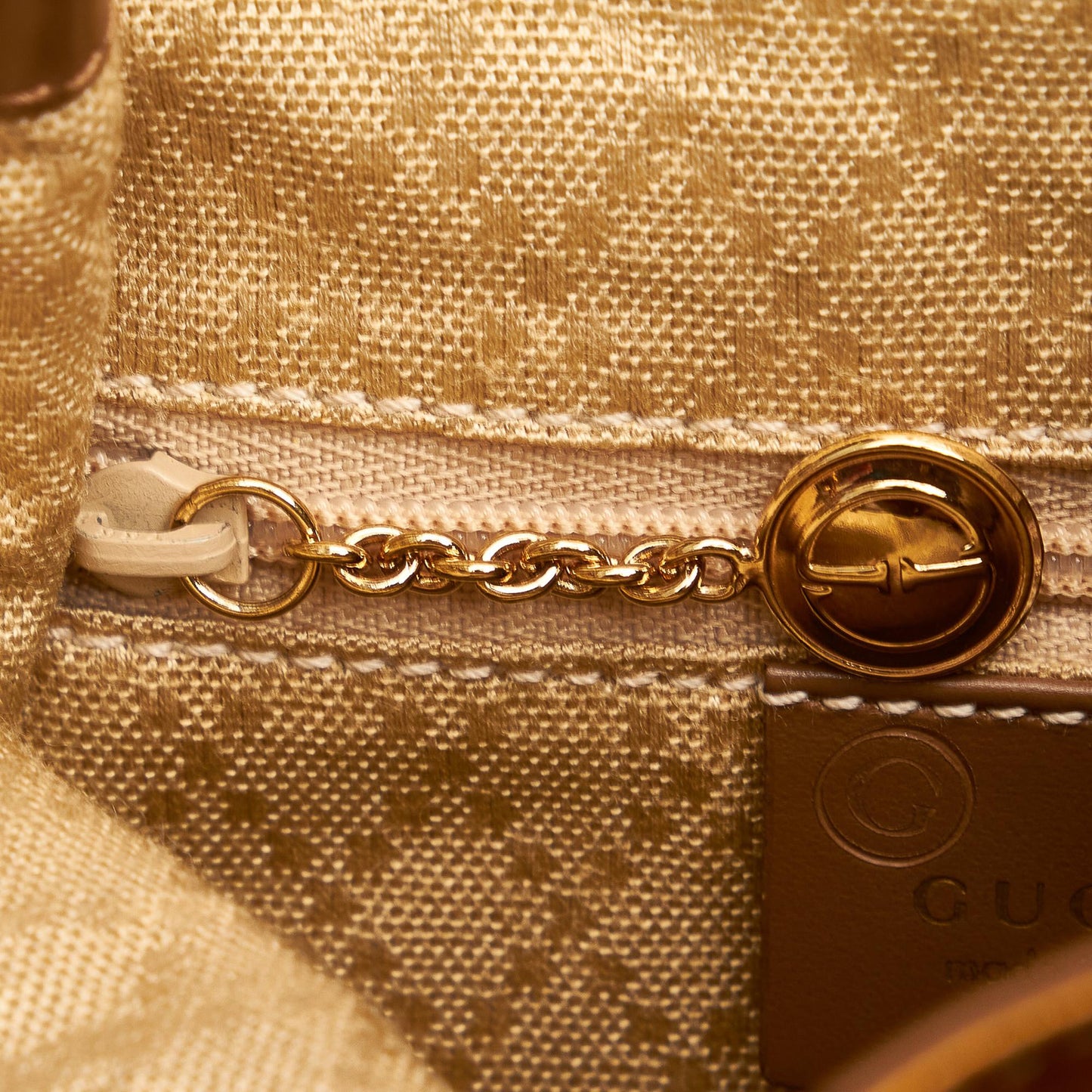 Gucci Bamboo Patent Leather Backpack