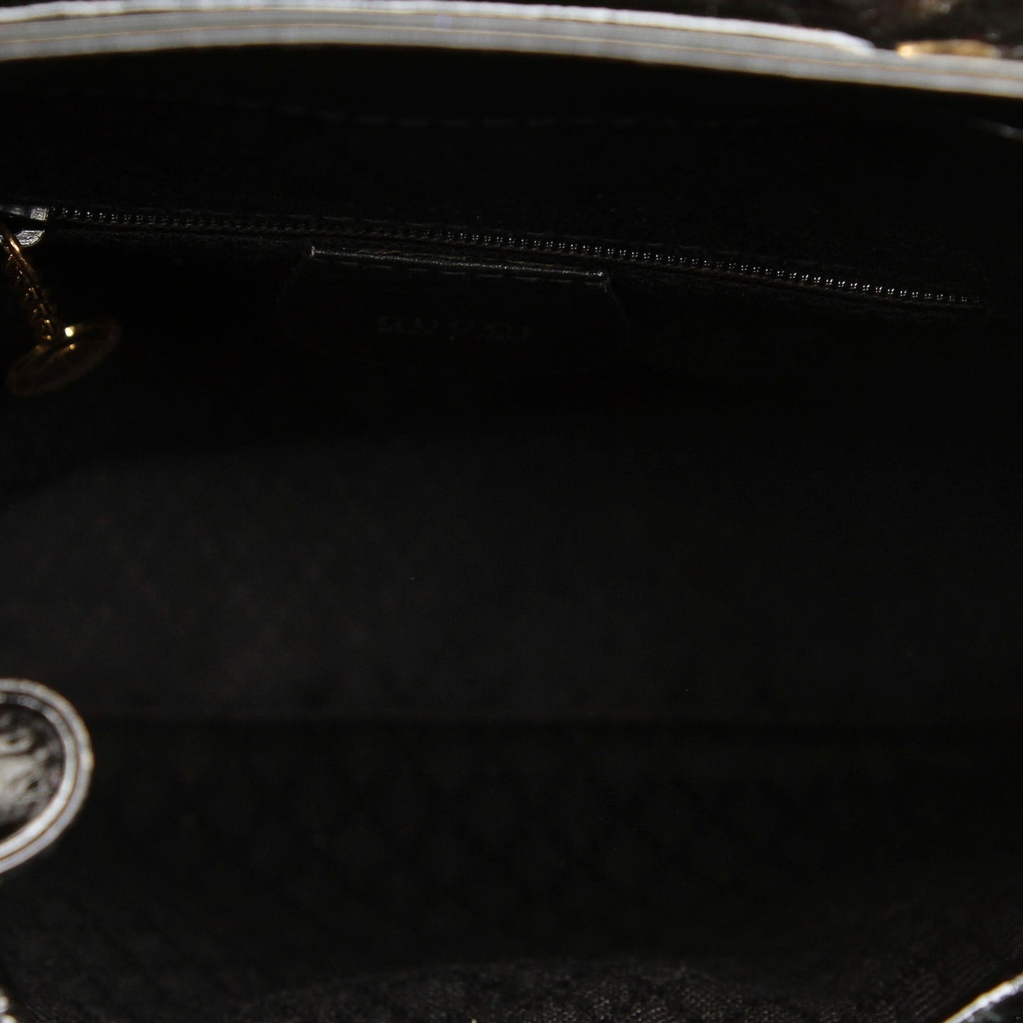 Gucci Bamboo Patent Leather Drawstring Backpack (SHG-32189)