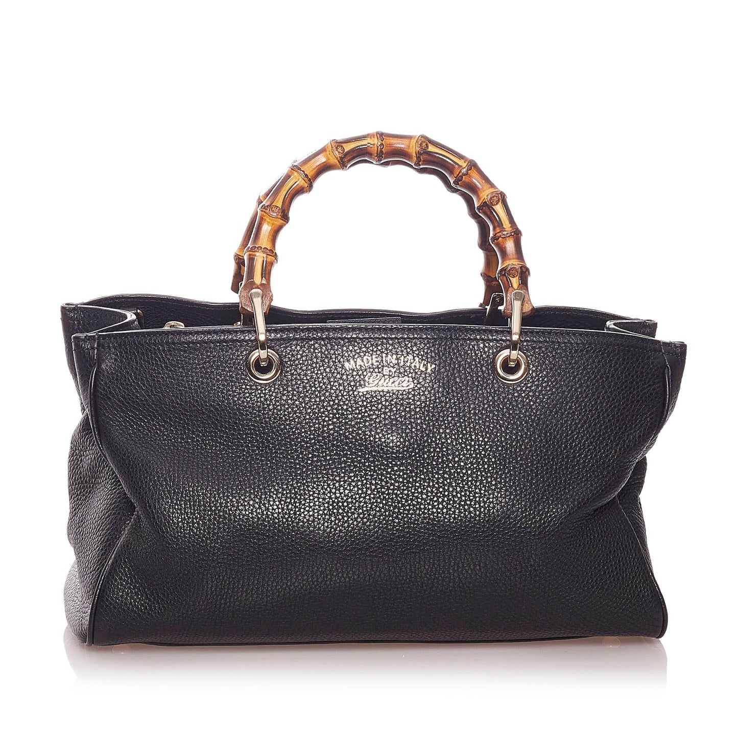 Gucci Bamboo Shopper Leather Handbag