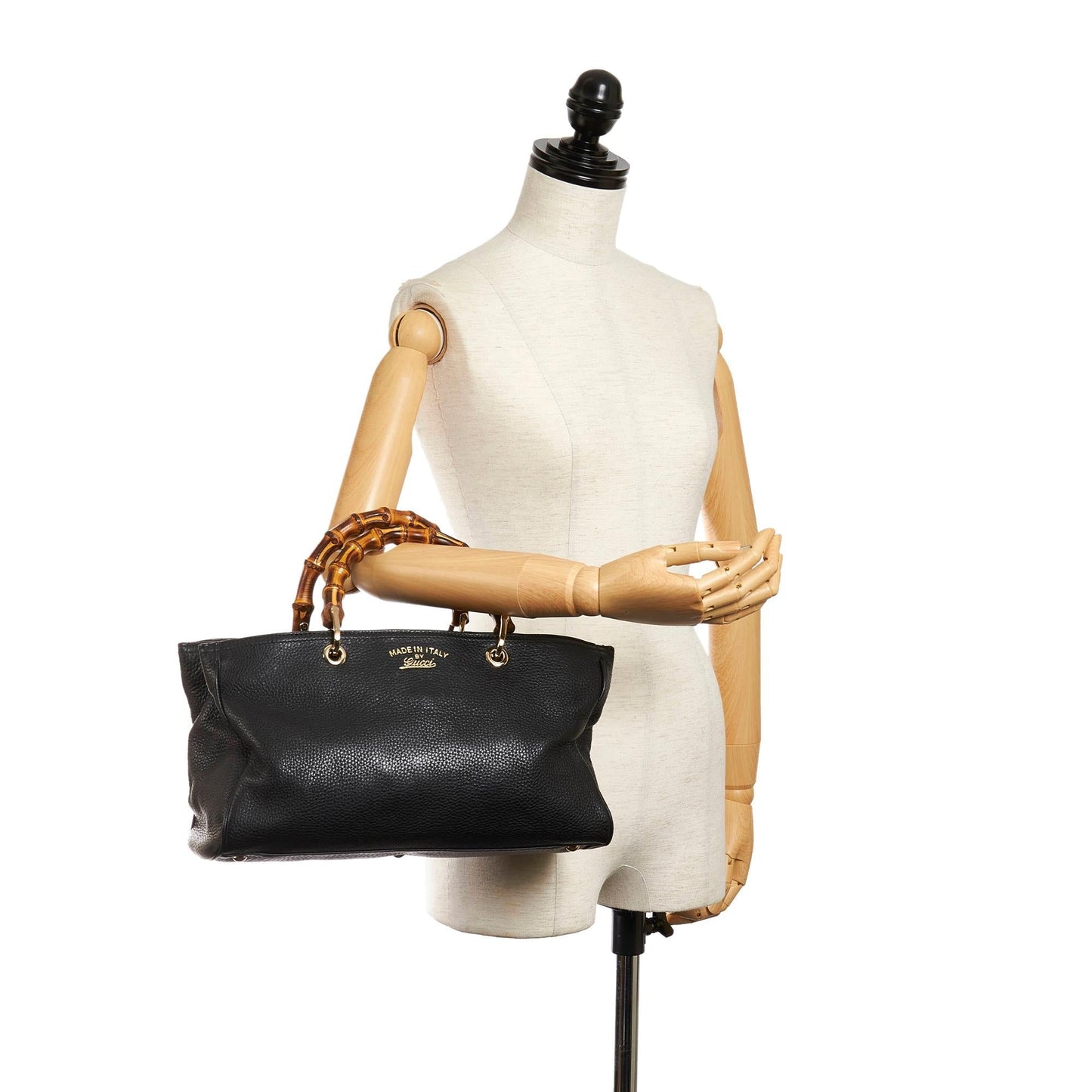 Gucci Bamboo Shopper Leather Handbag