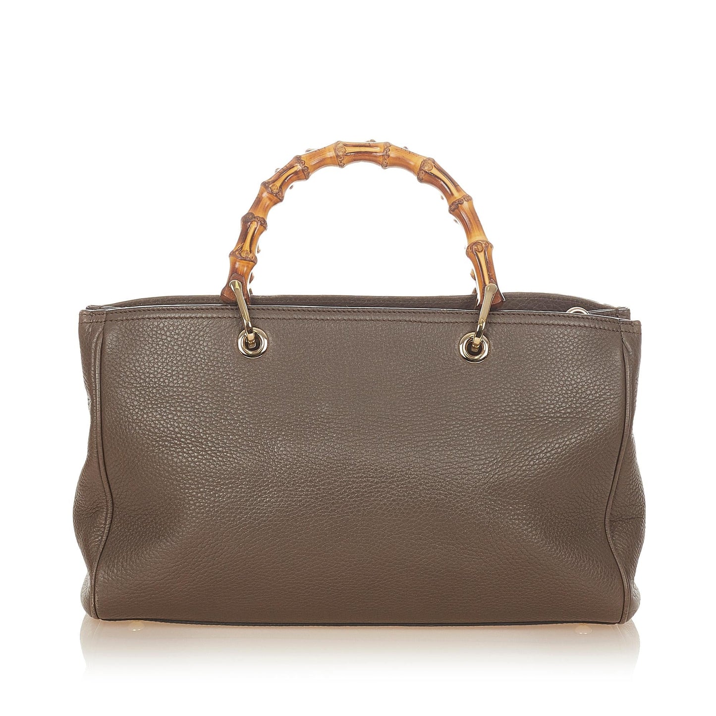 Gucci Bamboo Shopper Leather Satchel