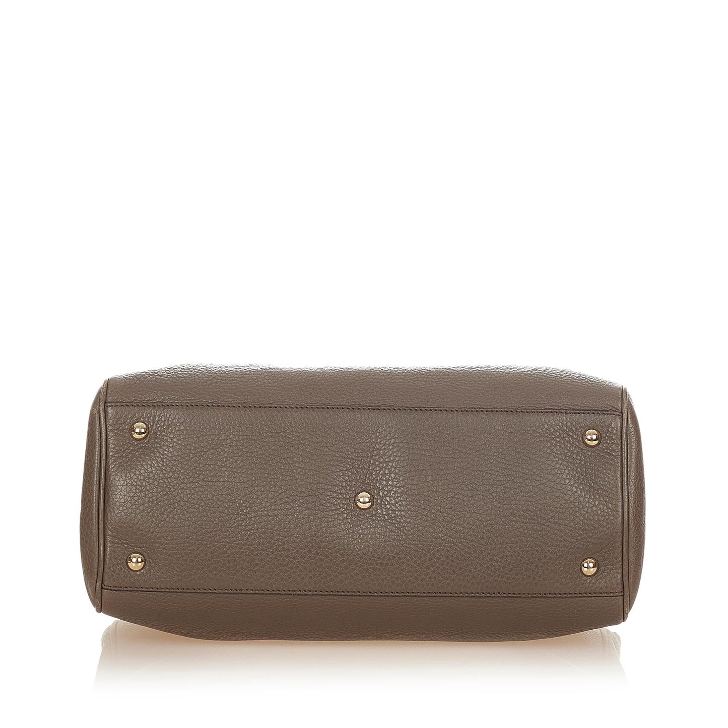 Gucci Bamboo Shopper Leather Satchel