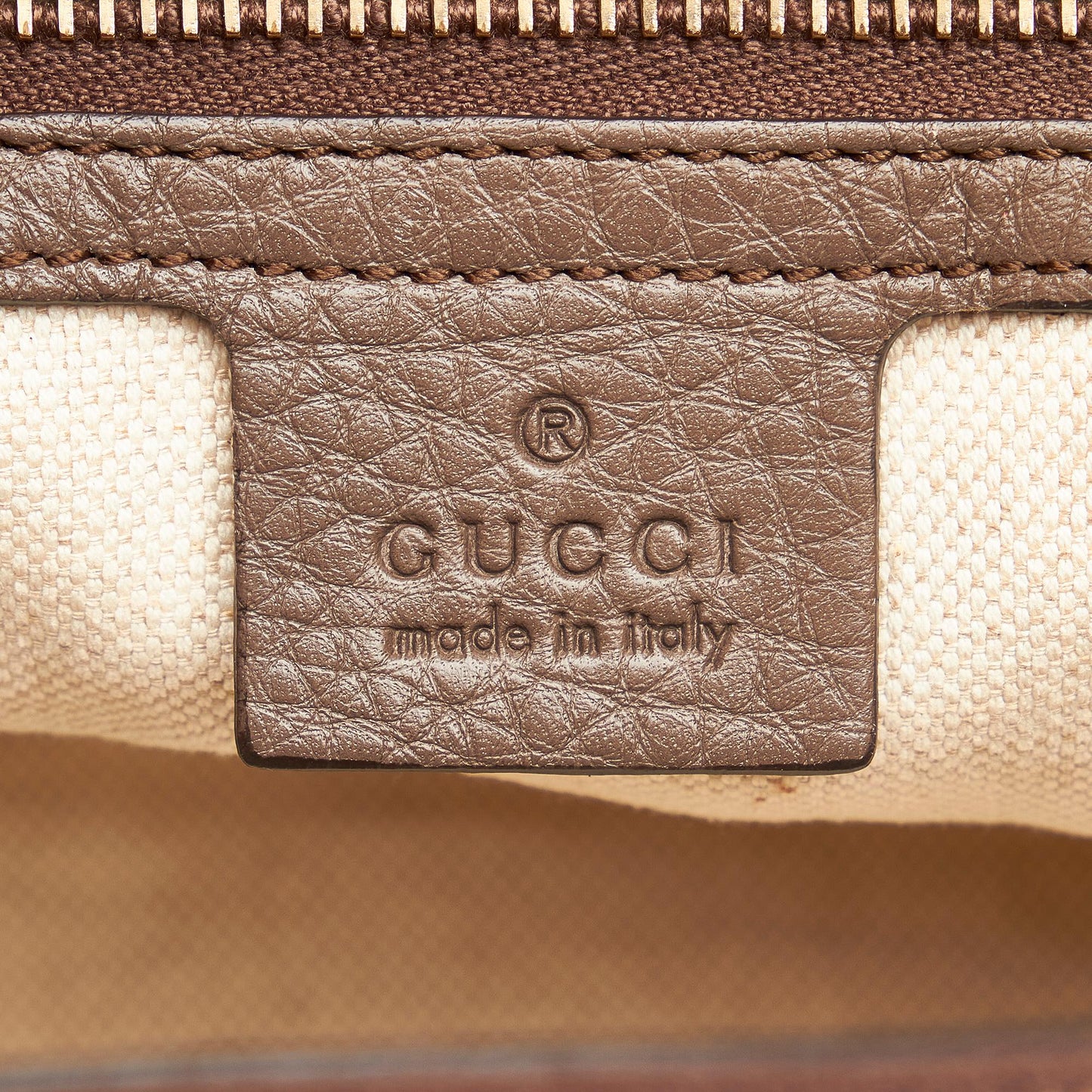 Gucci Bamboo Shopper Leather Satchel
