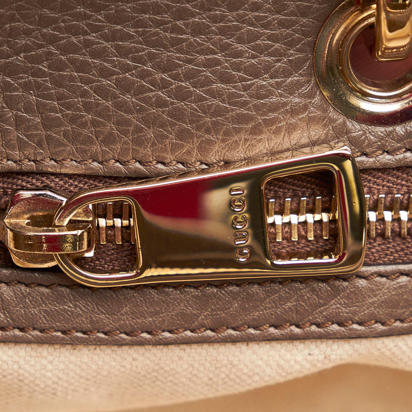 Gucci Bamboo Shopper Leather Satchel