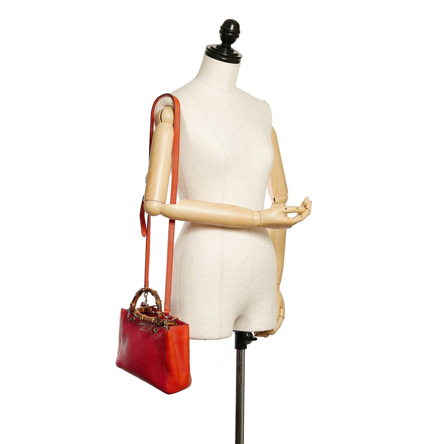 Gucci Bamboo Shopper Leather Satchel