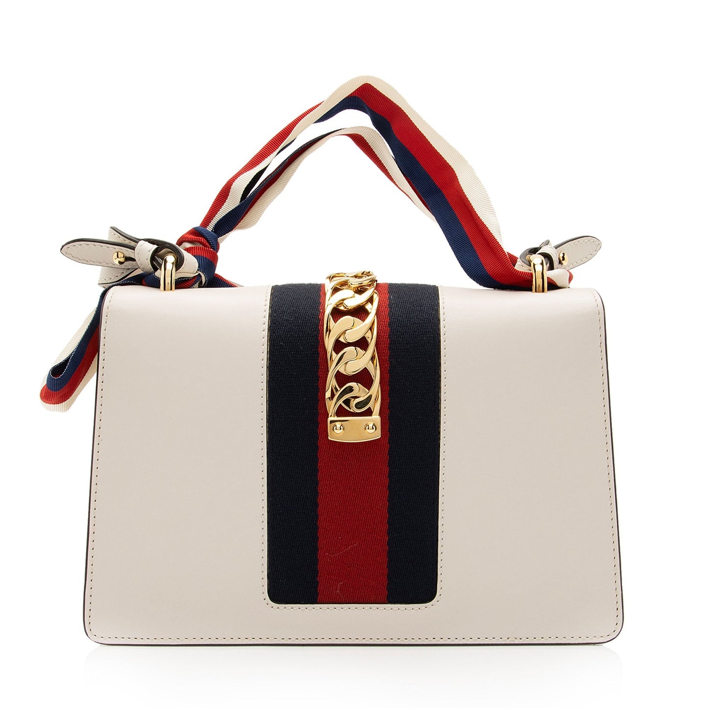 Gucci Calfskin Sylvie Small Shoulder Bag (SHF-Cn9quR)