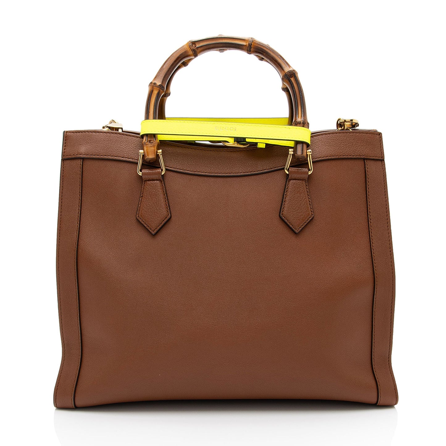 Gucci Cuir Leather Diana Medium Tote (SHF-VwOAIt)