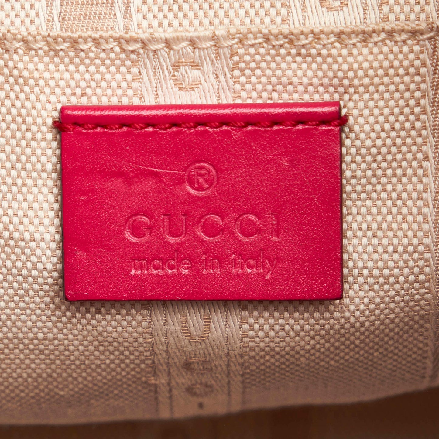 Gucci Diamante Bright Leather Bucket Bag