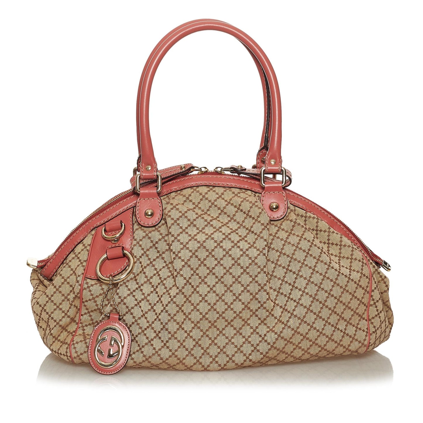 Gucci Diamante Sukey Canvas Handbag