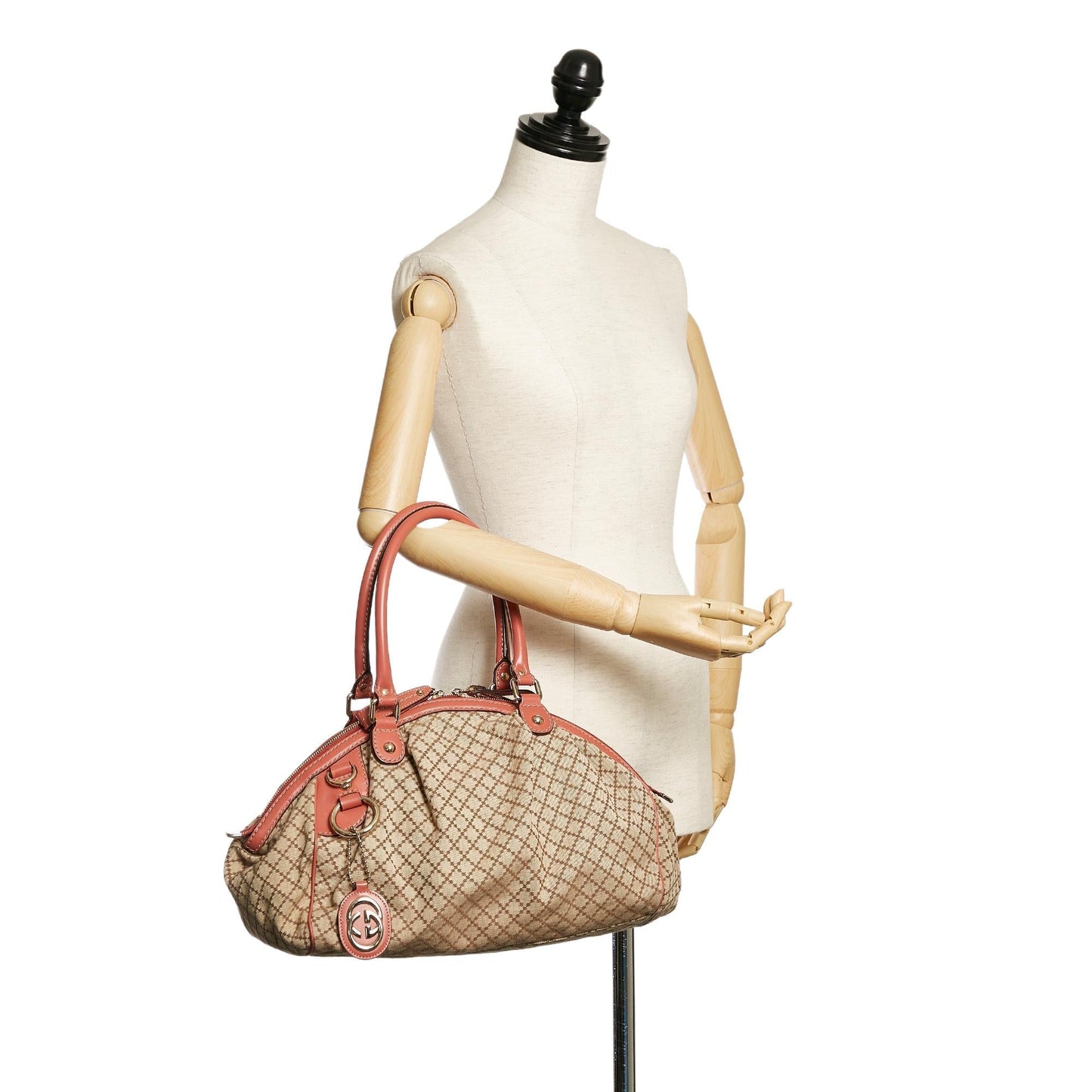 Gucci Diamante Sukey Canvas Handbag