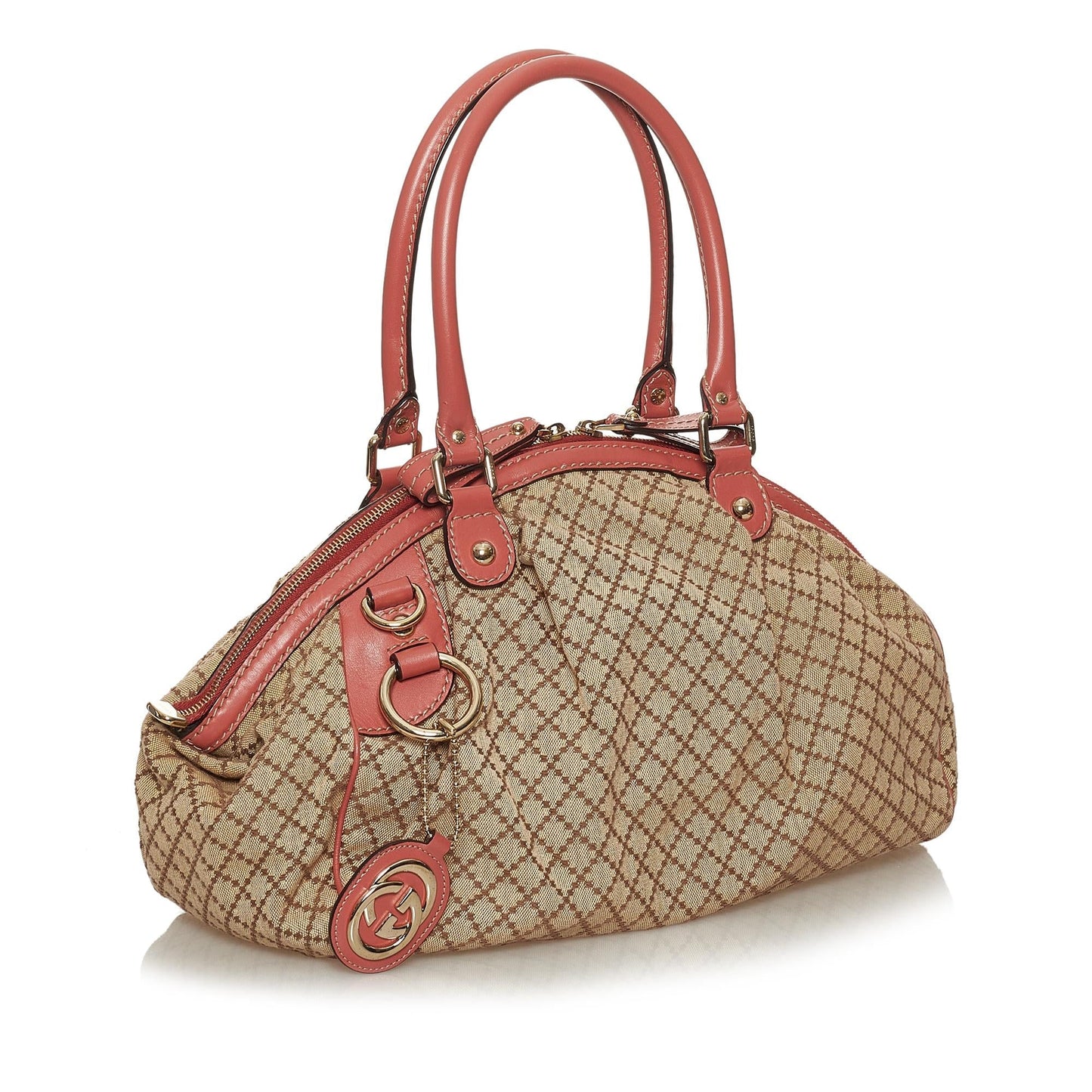 Gucci Diamante Sukey Canvas Handbag