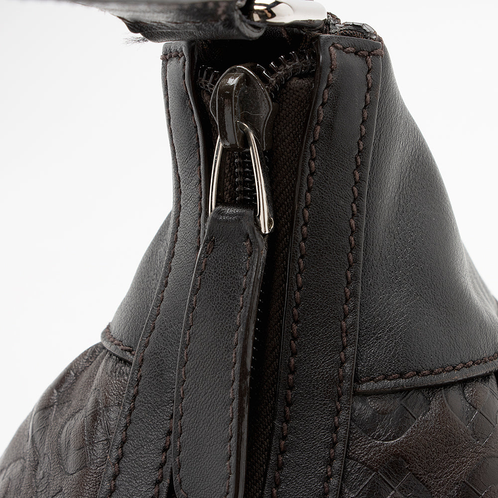 Gucci Embossed Leather Horsebit Large Hobo - FINAL SALE