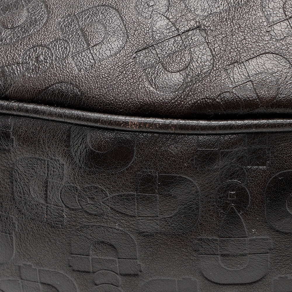 Gucci Embossed Leather Horsebit Large Hobo - FINAL SALE