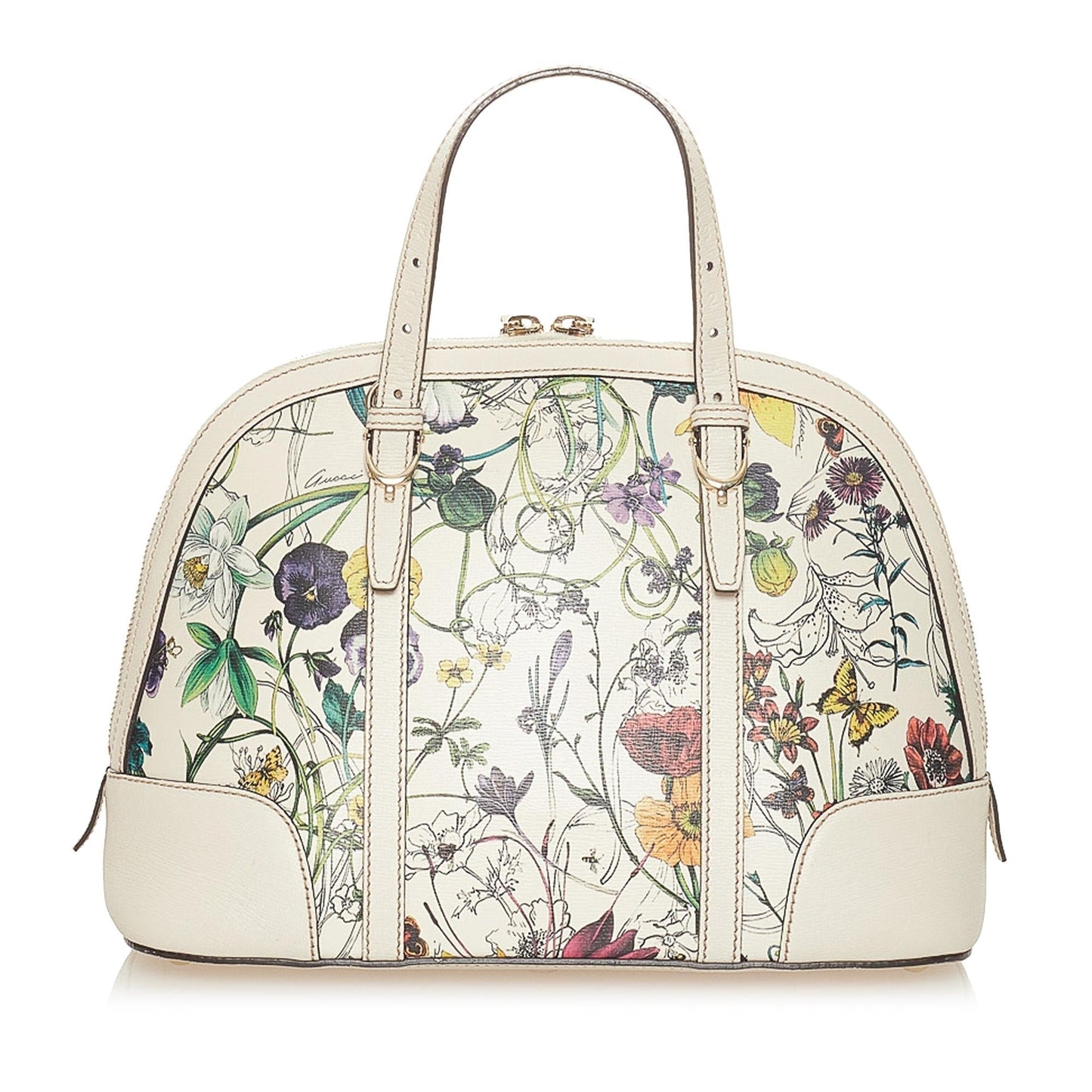 Gucci Flora Nice Coated Canvas Satchel