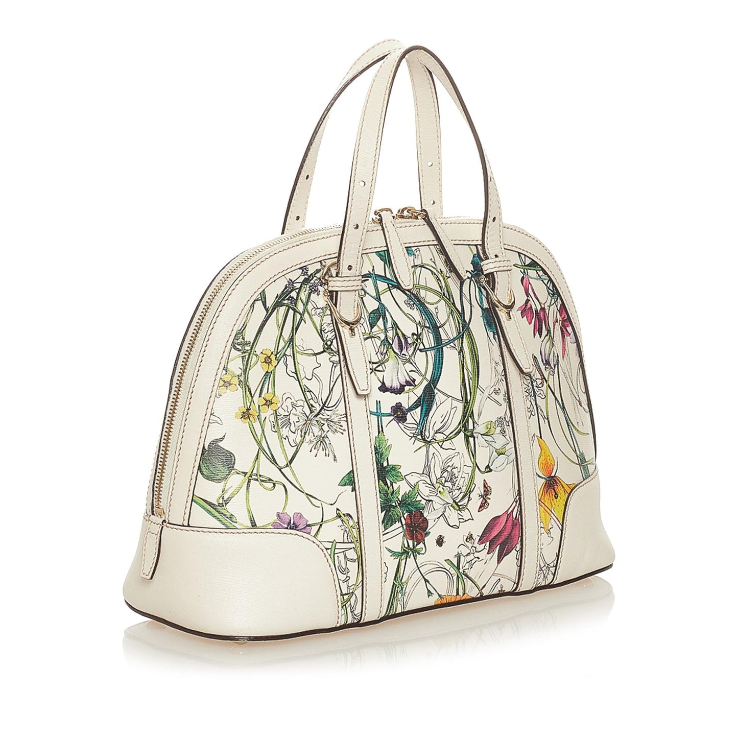 Gucci Flora Nice Coated Canvas Satchel