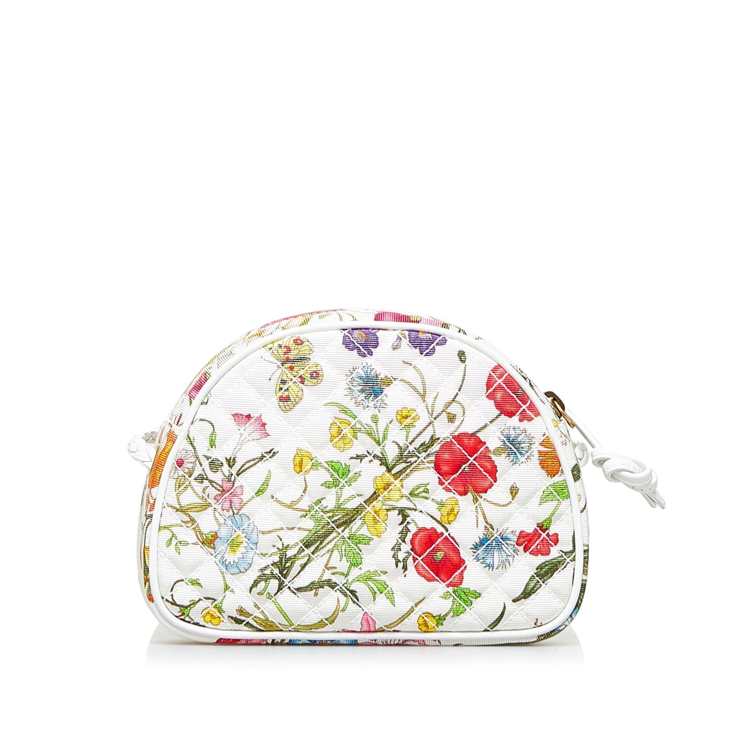 Gucci Flora Trapuntata Mini Canvas Crossbody Bag (SHG-jDooXz)