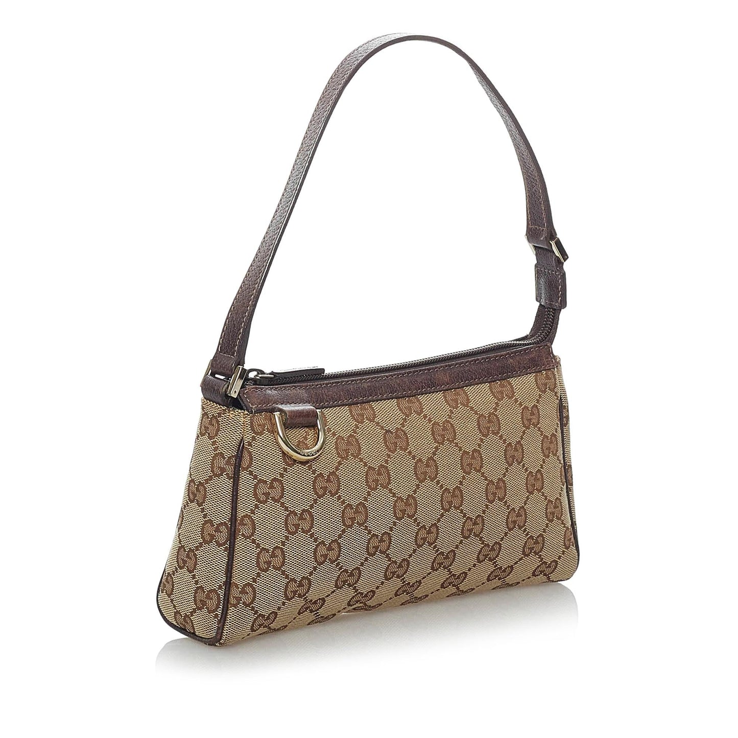 Gucci GG Abbey D-Ring Canvas Baguette