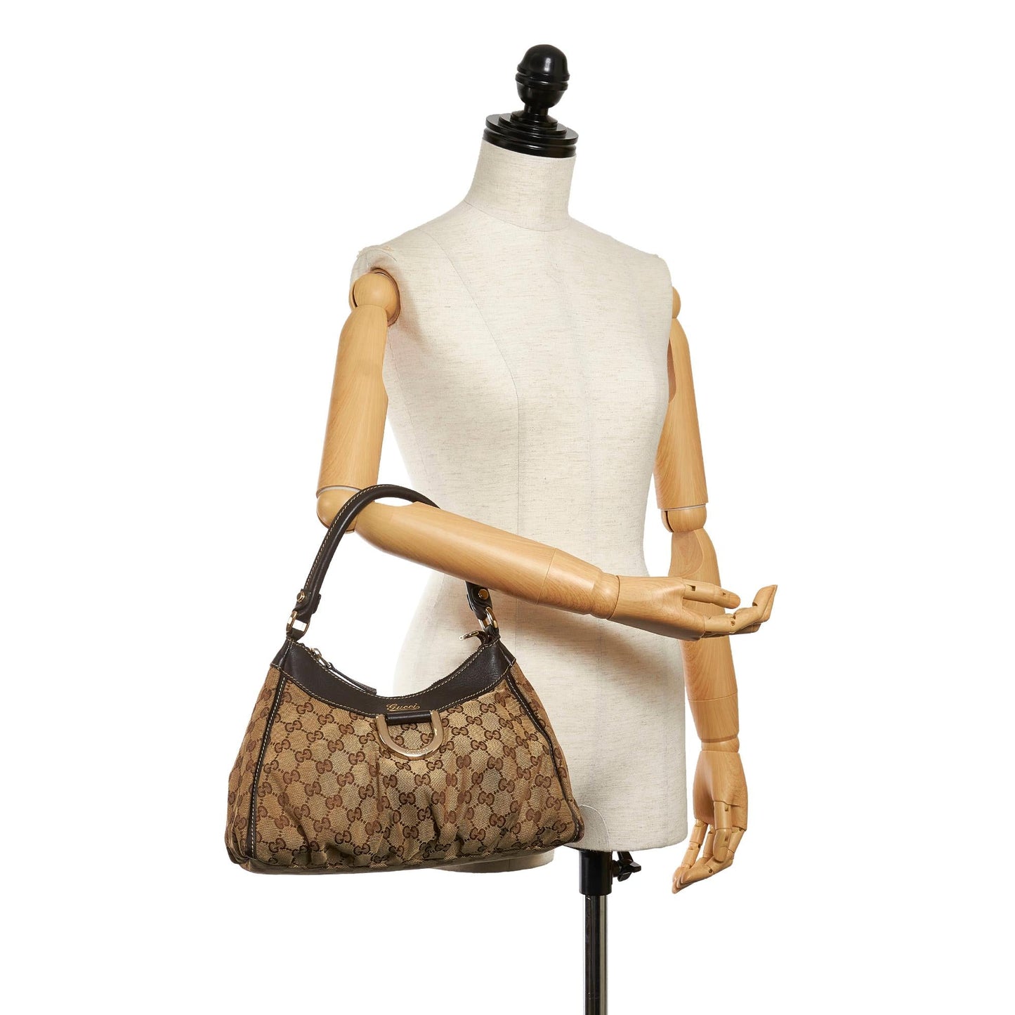 Gucci GG Canvas Abbey D-Ring Shoulder Bag