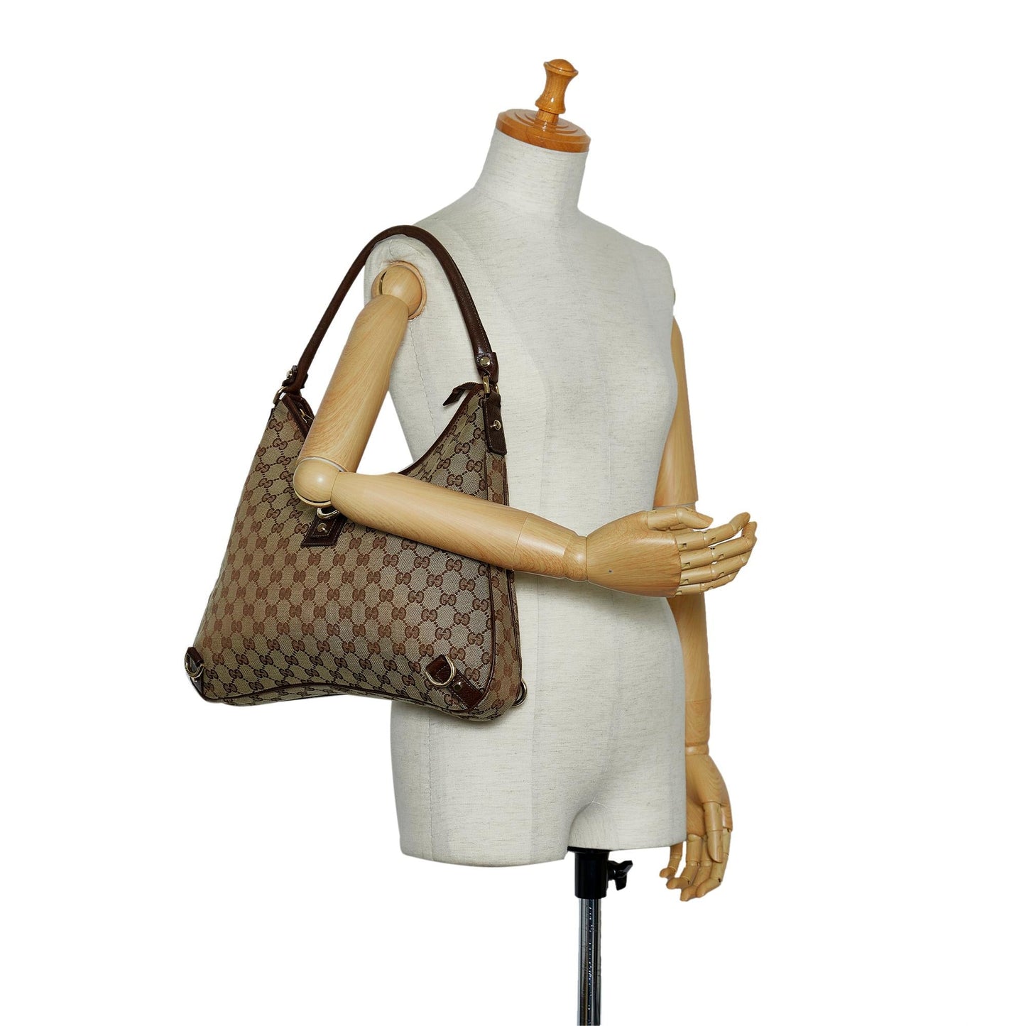 Gucci GG Canvas Abbey D-Ring Shoulder Bag (SHG-DEqq0P)