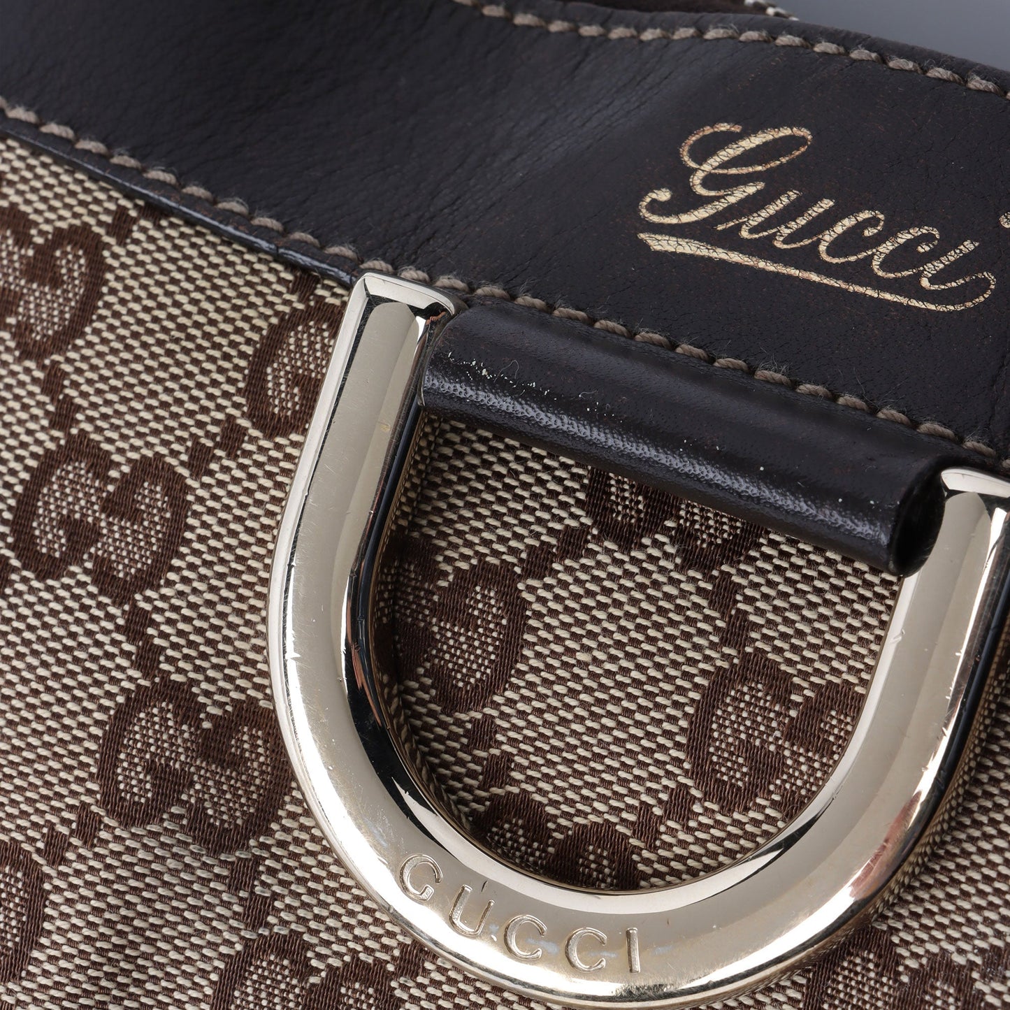 Gucci GG Canvas Abbey D Ring Small Crossbody Bag (SHF-FW1BDF)