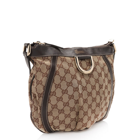 Gucci GG Canvas Abbey D Ring Small Crossbody Bag (SHF-FW1BDF)