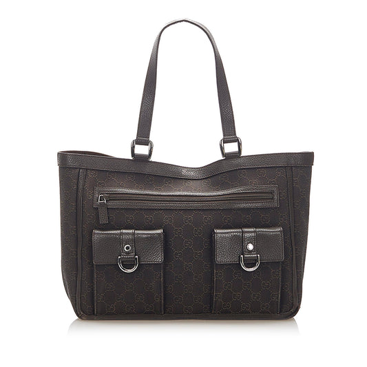 Gucci GG Canvas Abbey D Ring Tote Bag (SHG-17658)