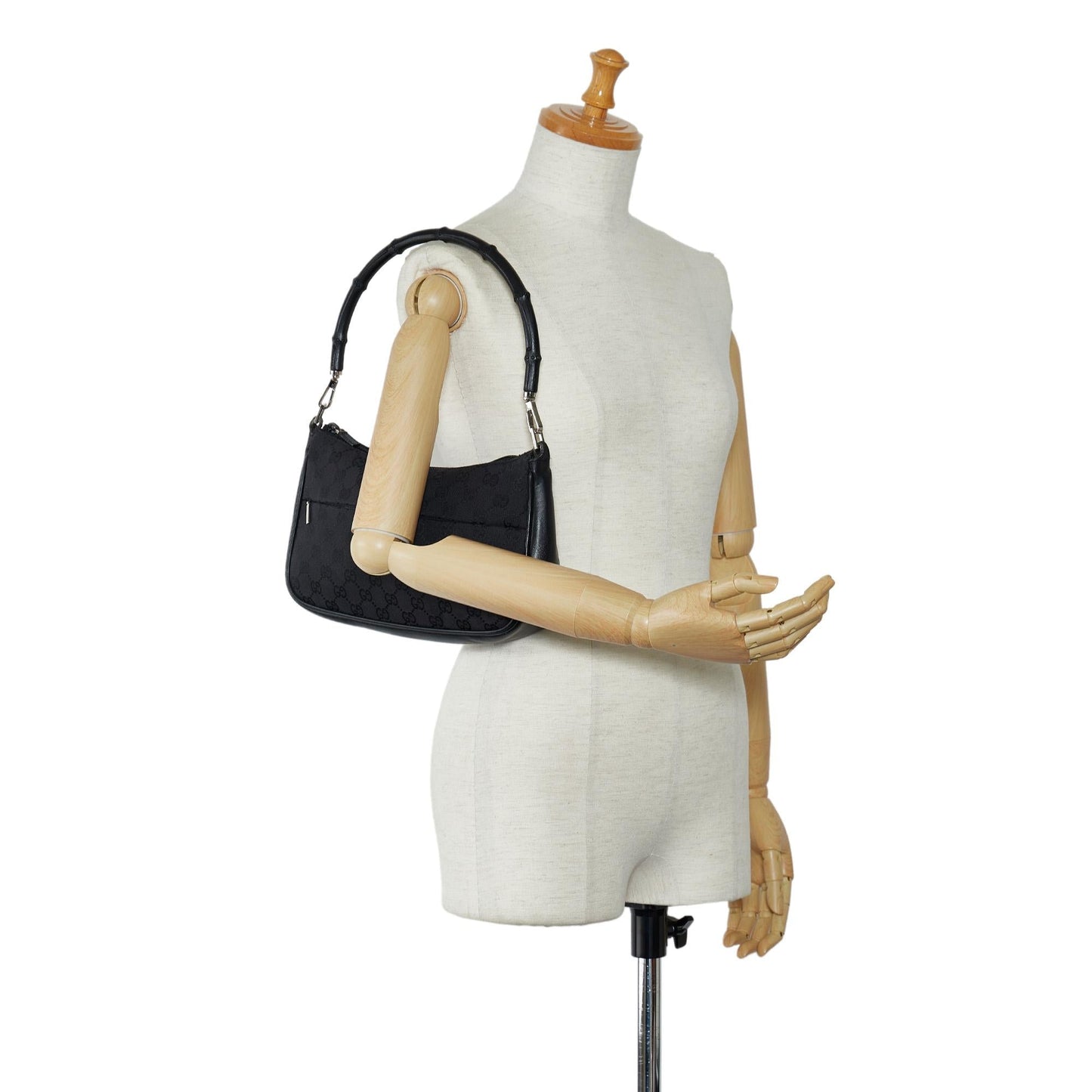 Gucci GG Canvas Bamboo Baguette (SHG-kSjf51)