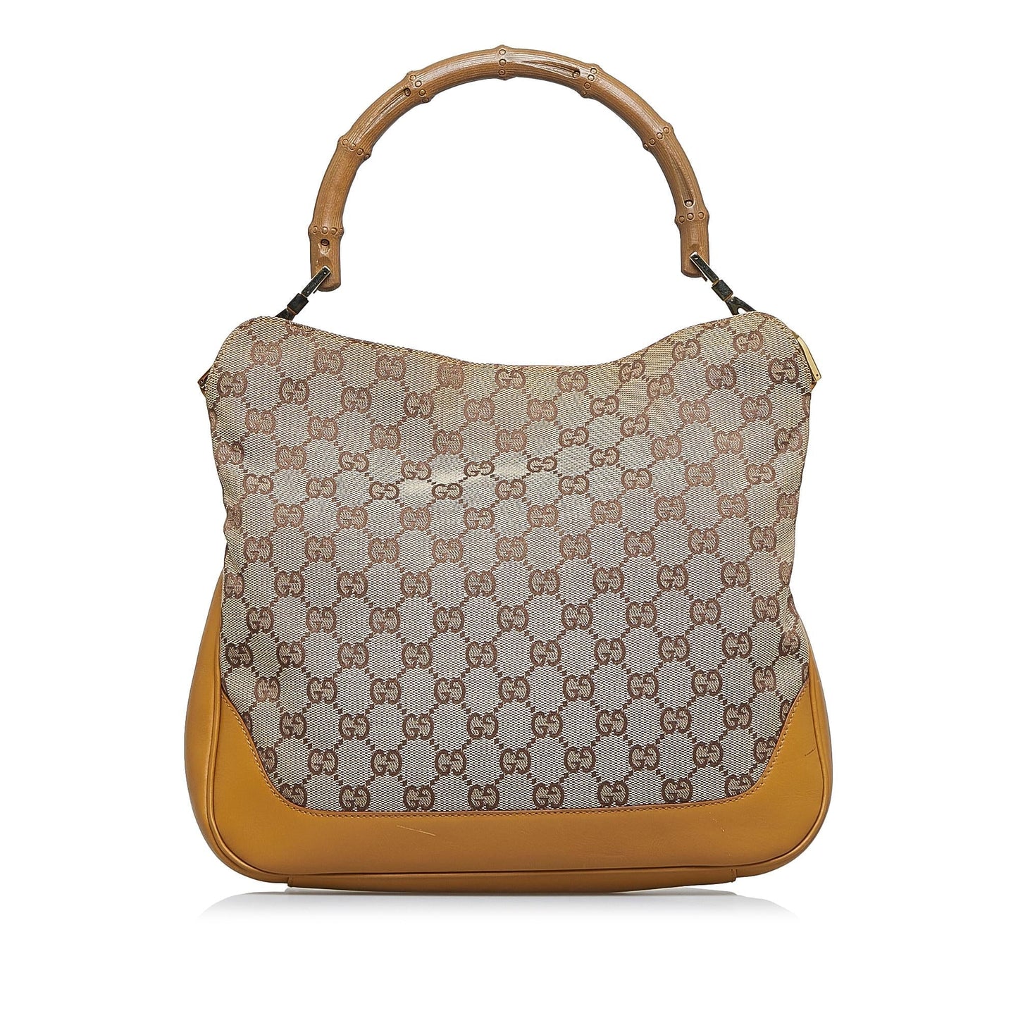 Gucci GG Canvas Bamboo Web Satchel (SHG-vNpbkC)