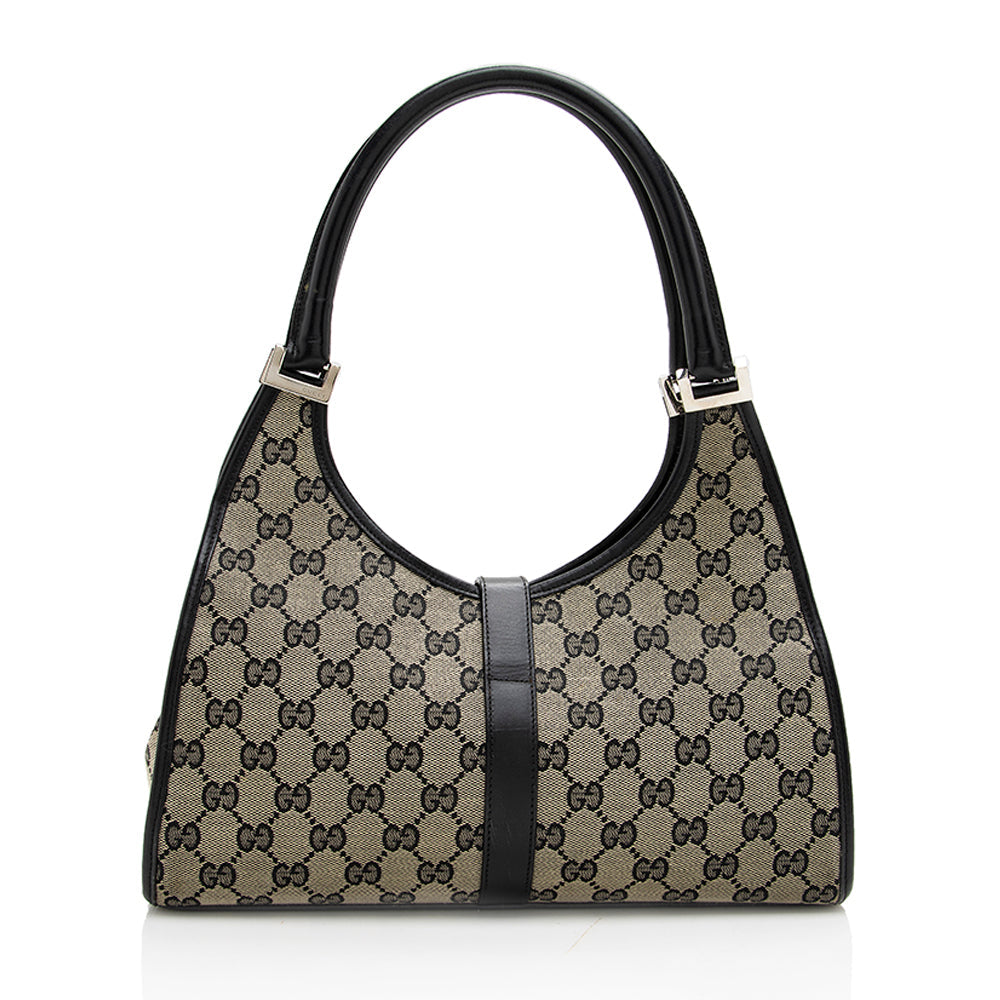 Gucci GG Canvas Bardot Satchel