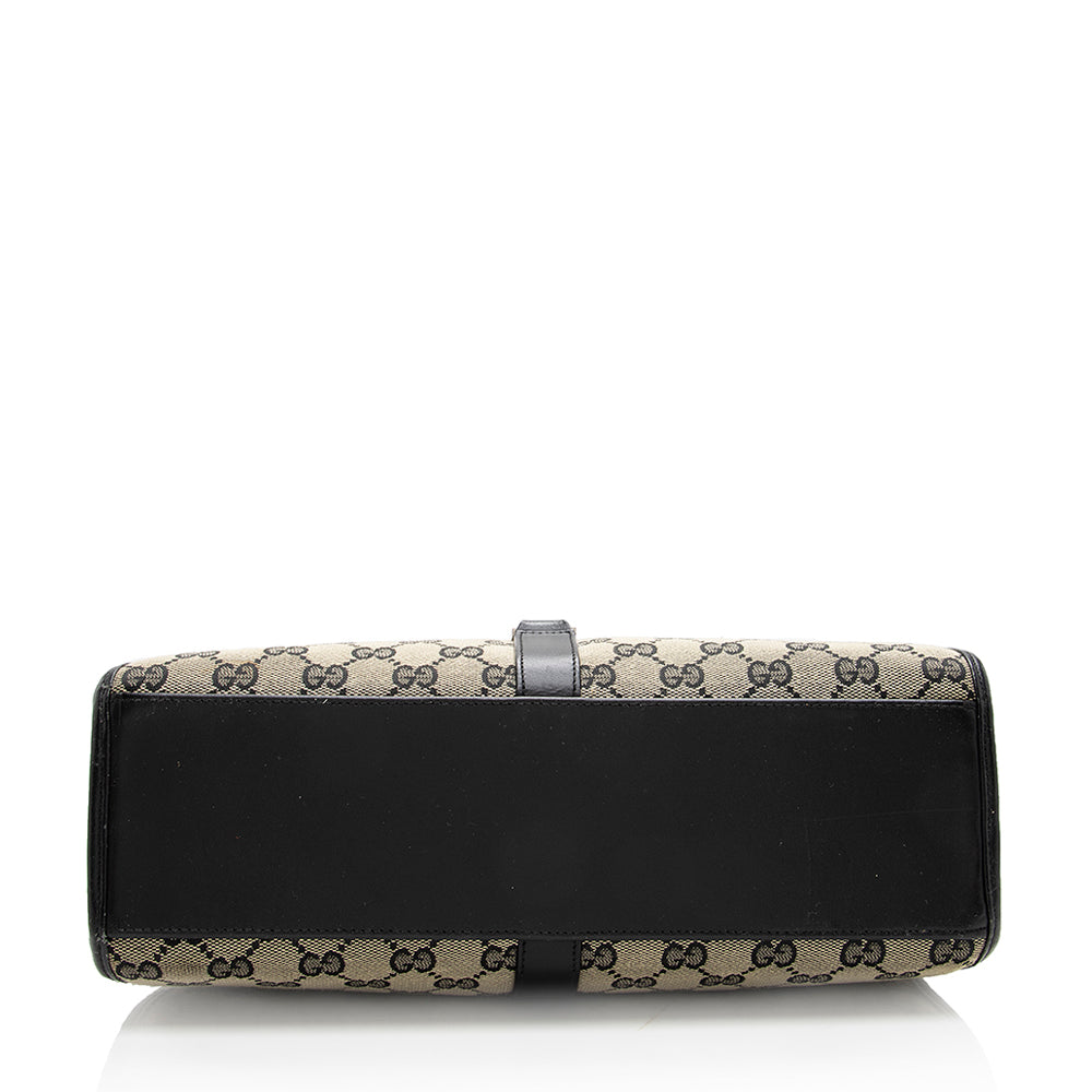 Gucci GG Canvas Bardot Satchel