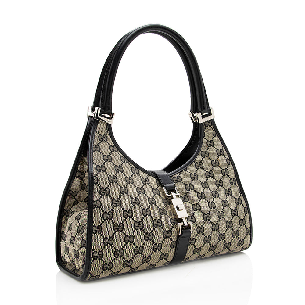 Gucci GG Canvas Bardot Satchel