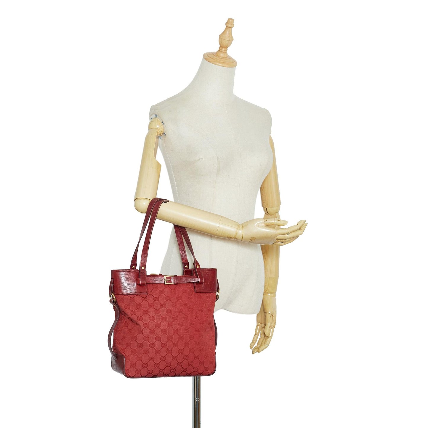 Gucci GG Canvas Belt Tote Bag (SHG-RoMOGQ)
