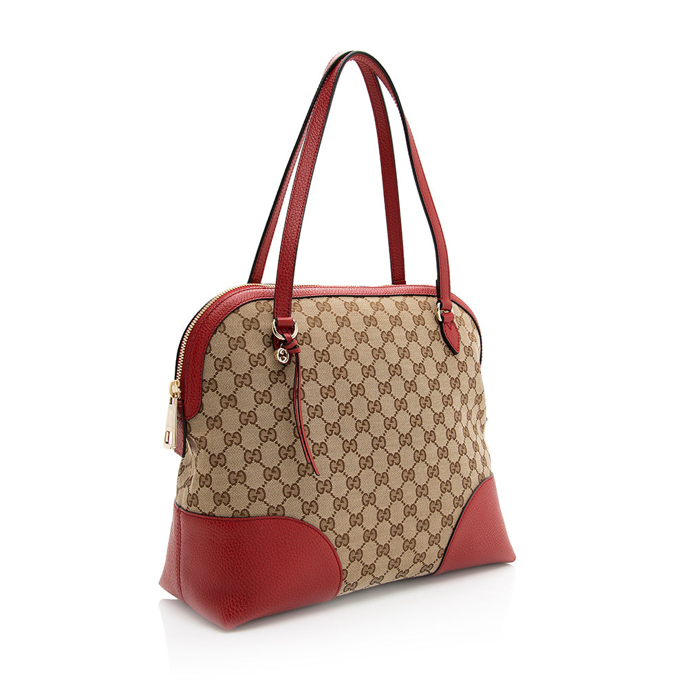 Gucci GG Canvas Bree Dome Shoulder Bag