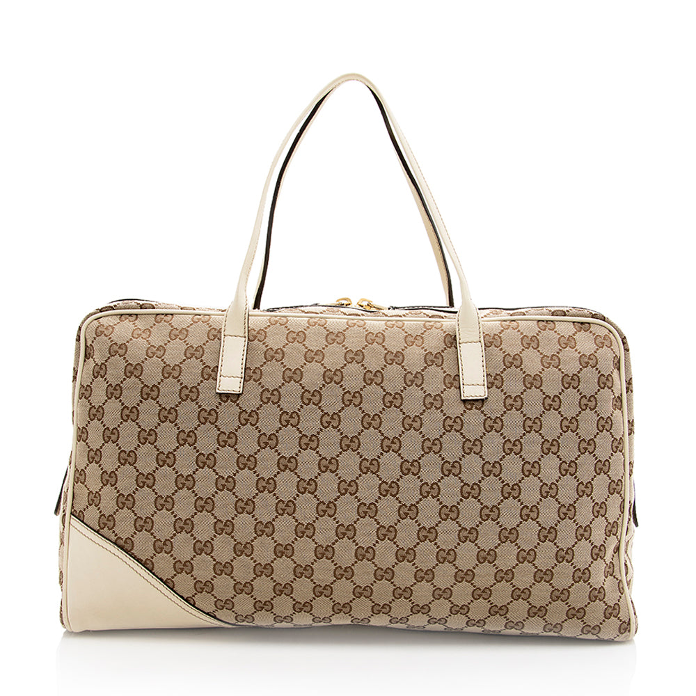 Gucci GG Canvas Britt Satchel