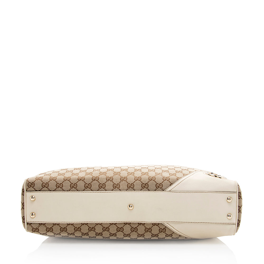 Gucci GG Canvas Britt Satchel