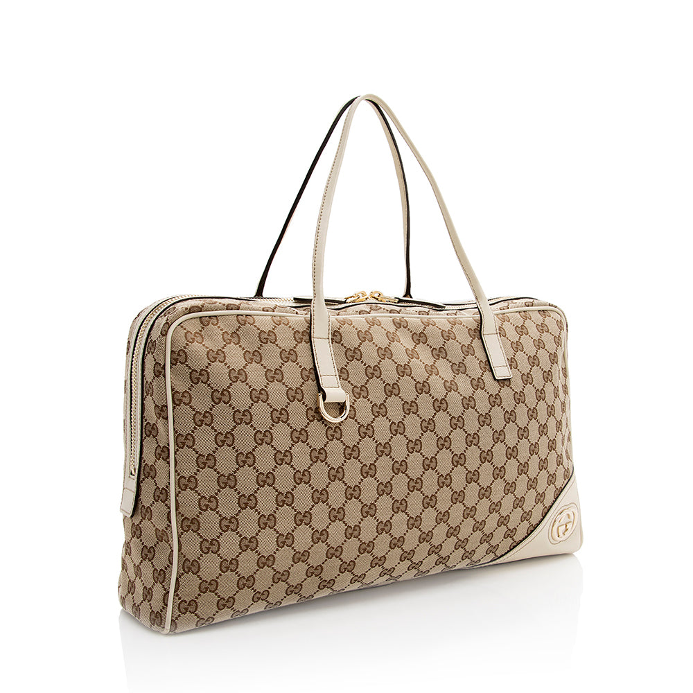 Gucci GG Canvas Britt Satchel