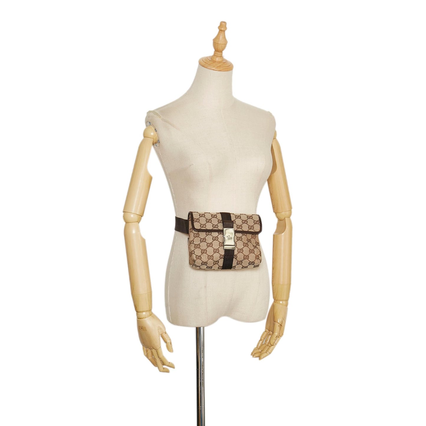 Gucci GG Canvas Buckle Belt Bag