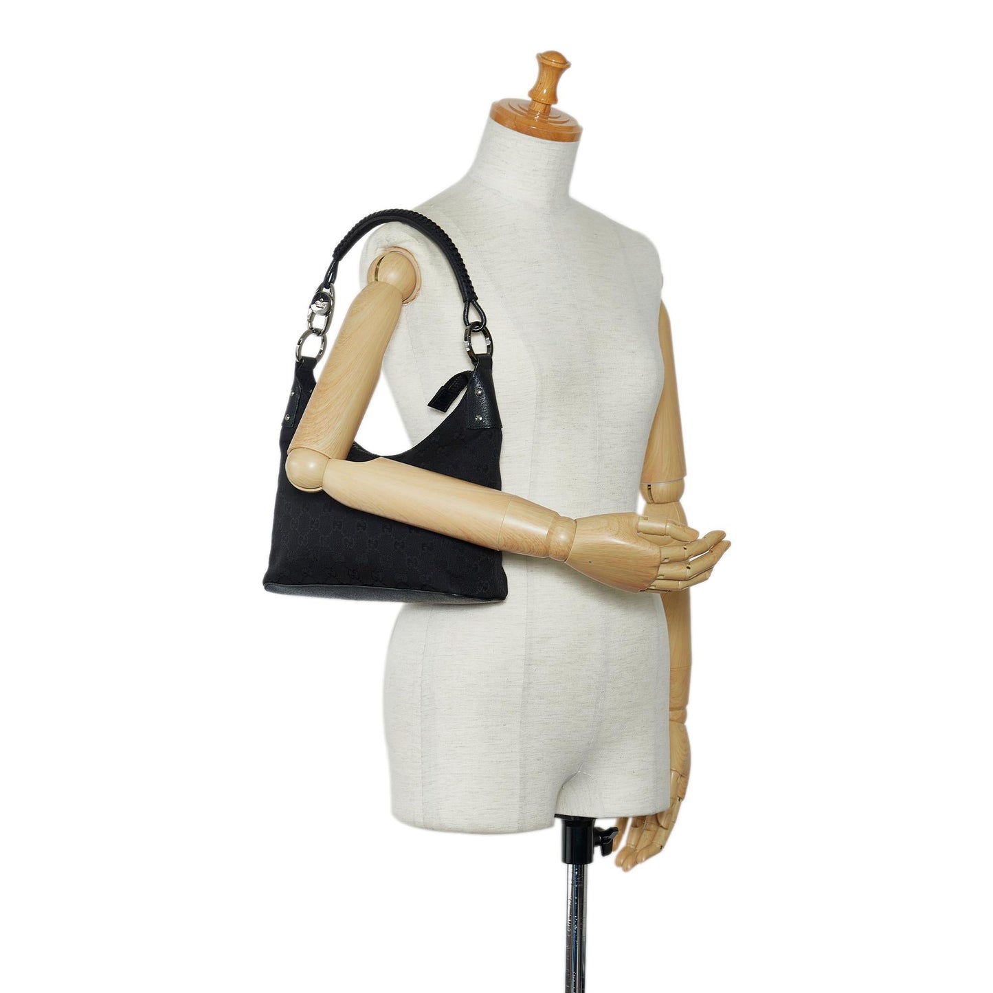 Gucci GG Canvas Classic Ring Hobo (SHG-nRL4TE)