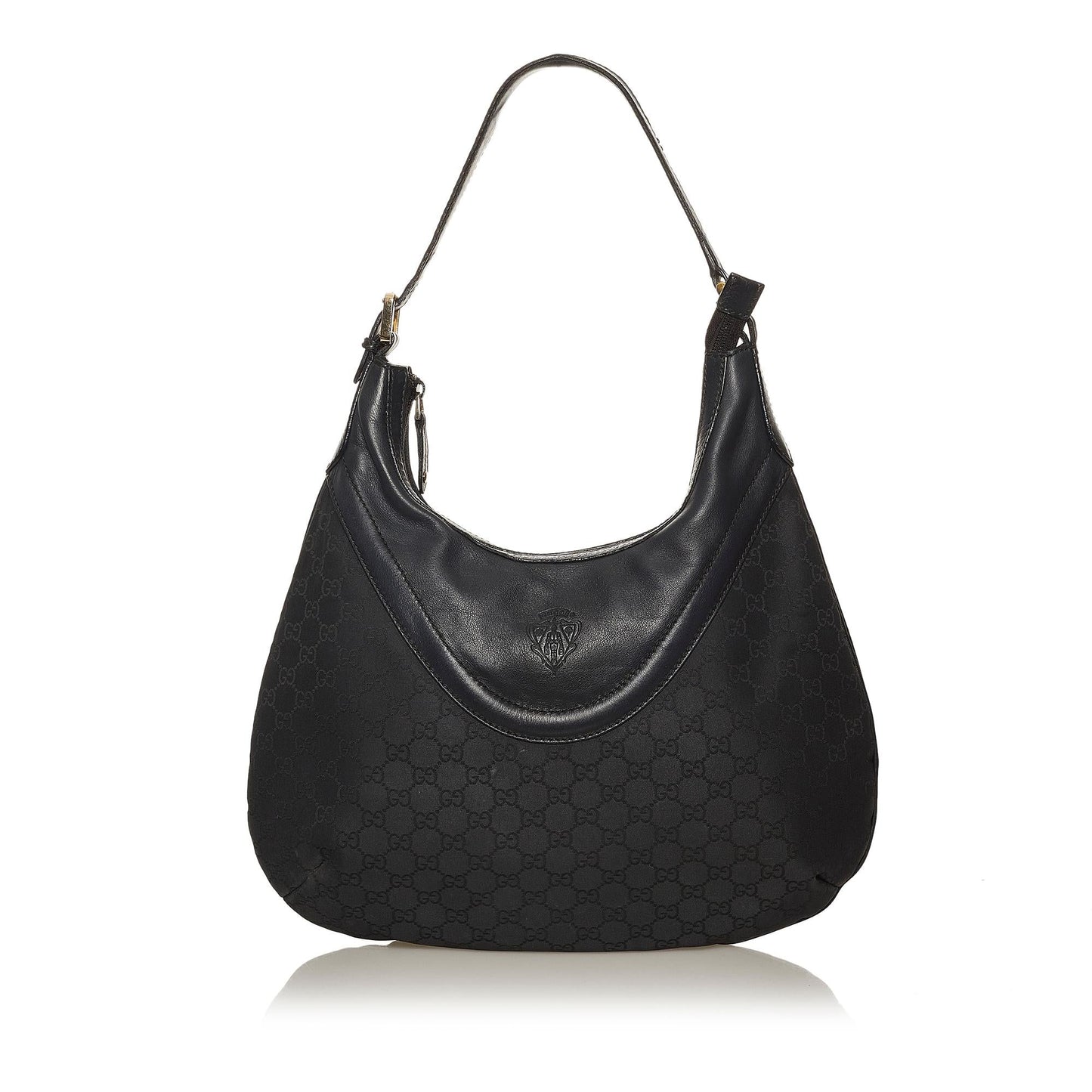 Gucci GG Canvas Crest Hobo Bag