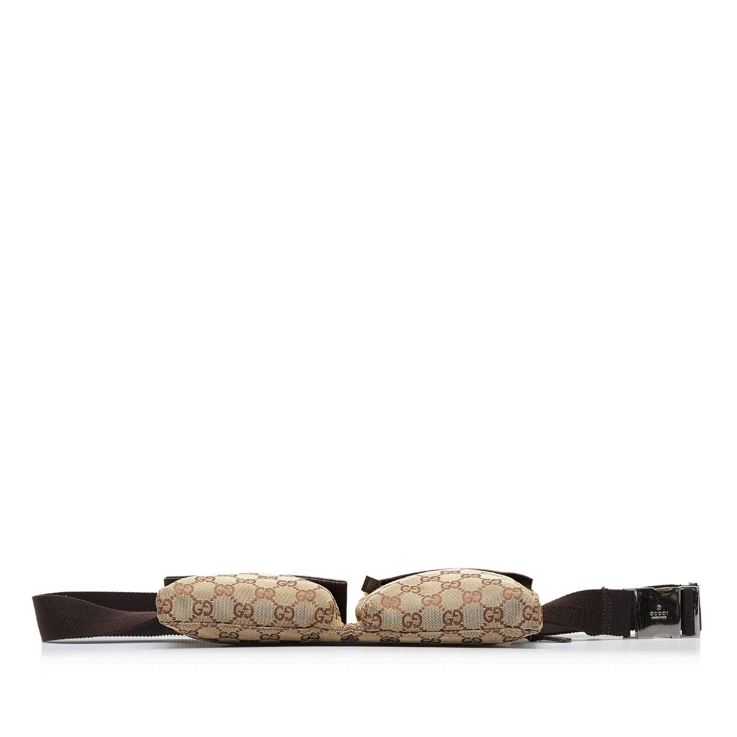 Gucci GG Canvas Double Pocket Belt Bag (SHG-ozfMNY)