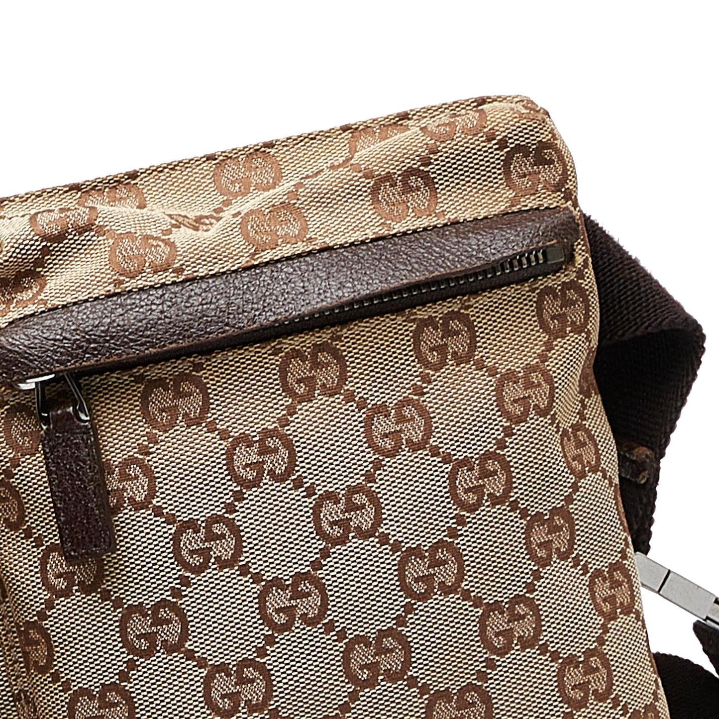 Gucci GG Canvas Double Pocket Belt Bag (SHG-ozfMNY)