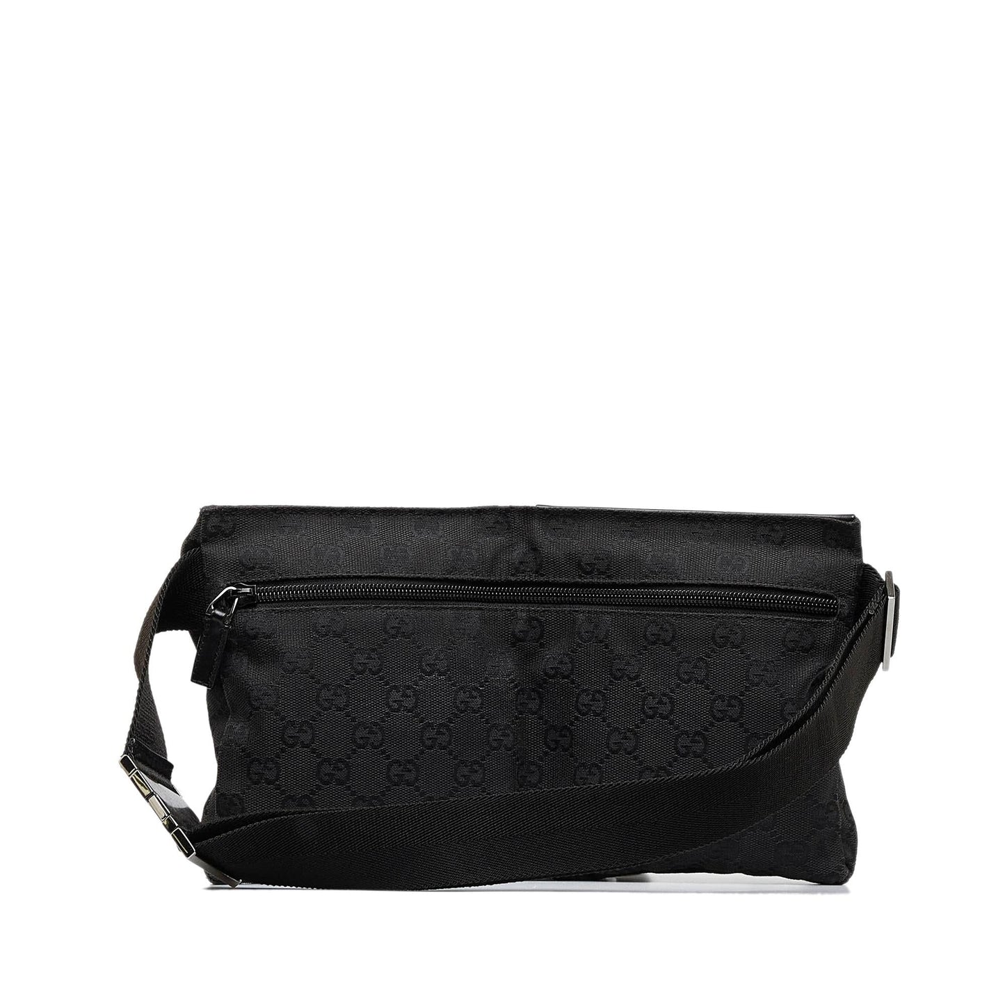 Gucci GG Canvas Double Pocket Belt Bag (SHG-9YRfAM)