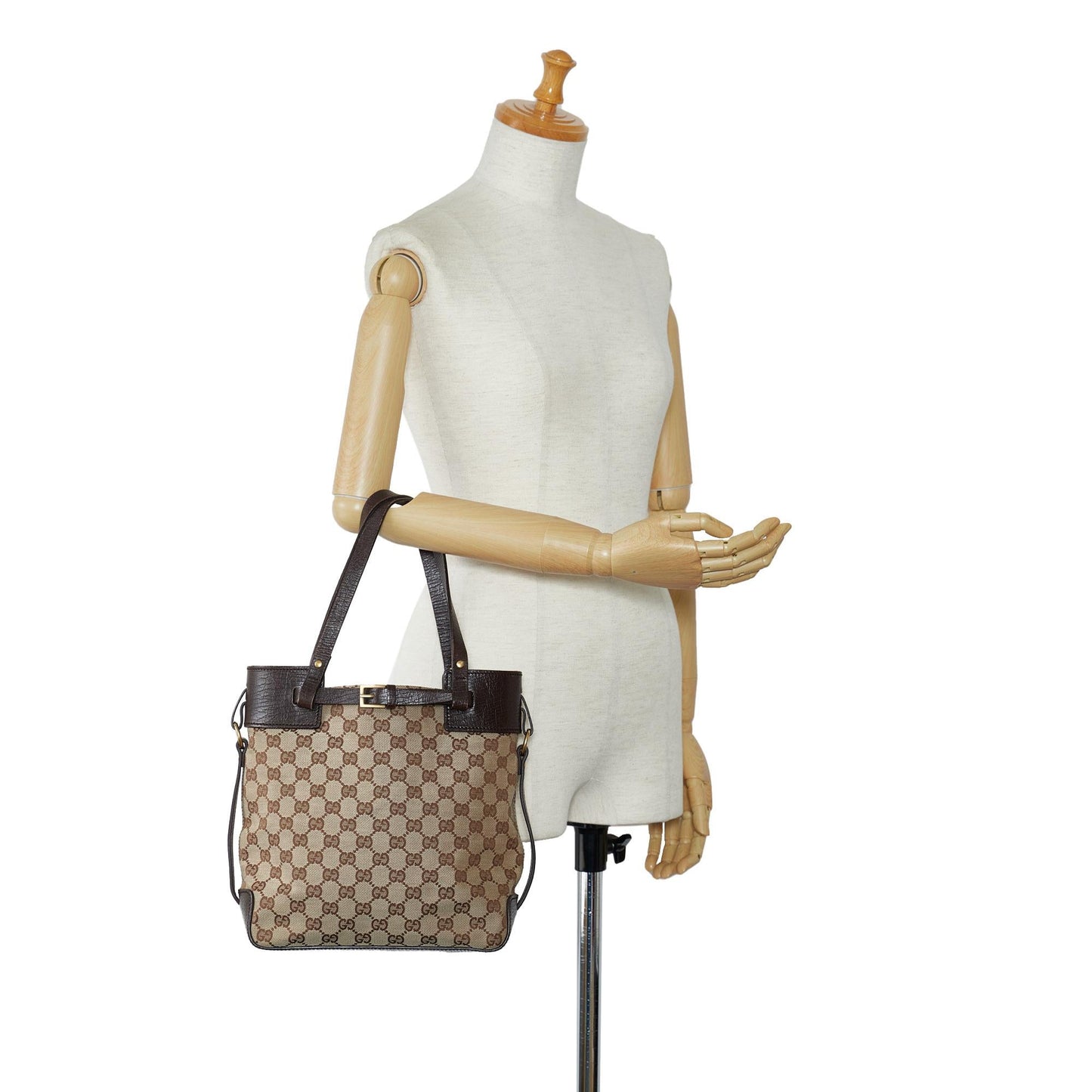 Gucci GG Canvas Handbag (SHG-1UdsKi)