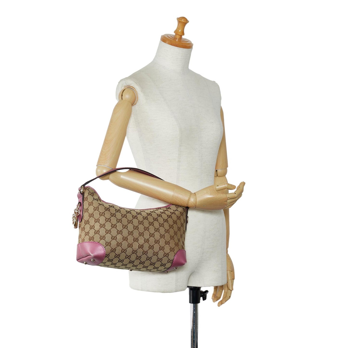 Gucci GG Canvas Heart Bit Handbag (SHG-6OMg8o)